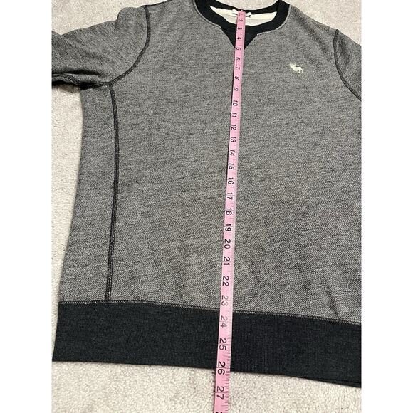 Abercrombie & Fitch Sweatshirt Mens M Medium Gray Pullover Sweater Muscle Y2k - Picture 7 of 9